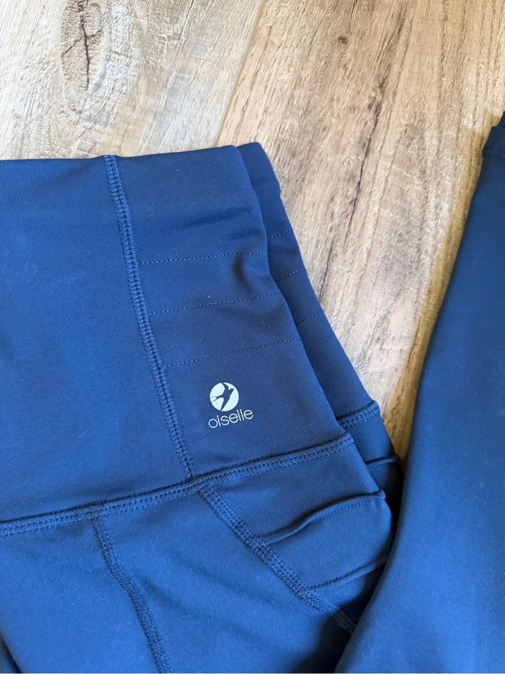 Oiselle Aero Tights Navy Blue High-Waist Leggings Size 6 — image 3 of 6